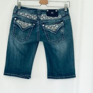 Miss Me Jean Bermuda Shorts